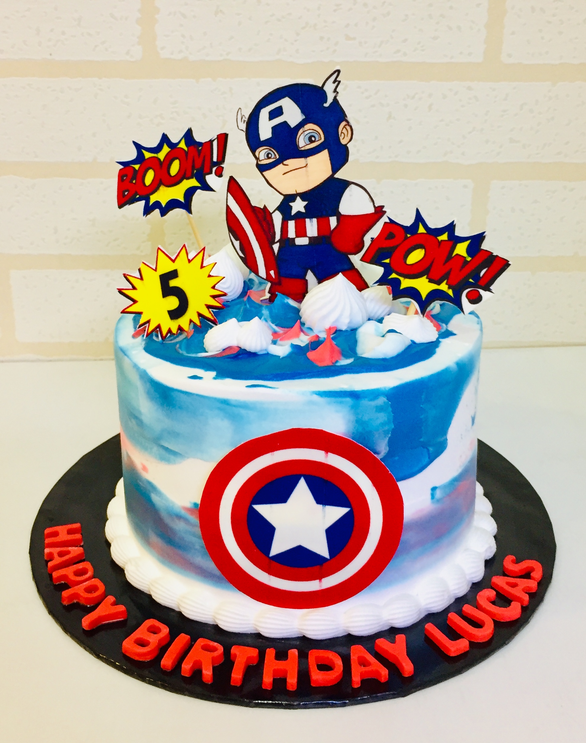 Captain America Theme Designer Cake - Avon Bakers